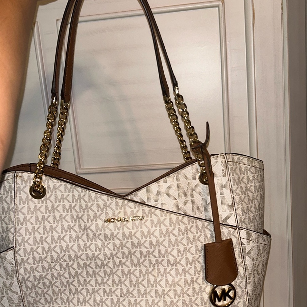 Michael Kors Large Chain Shoulder Bag Tote